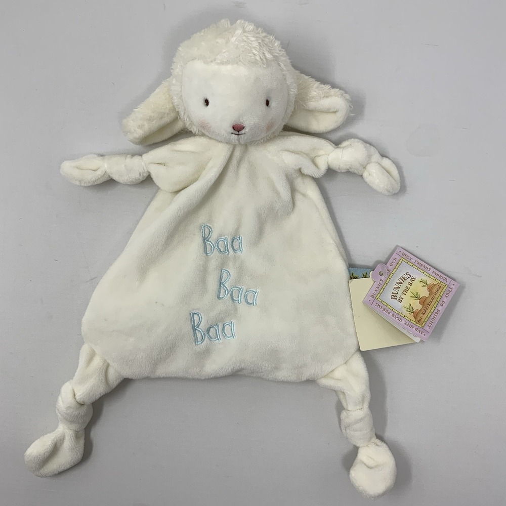 Bunnies By the Bay Knotty Friend Plush Lamb Sheep Lovey Security Blanket Baa Baa